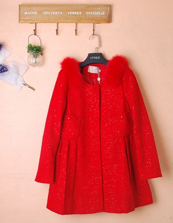 2015年新款歐韓潮流時尚羊絨大衣 一手貨源