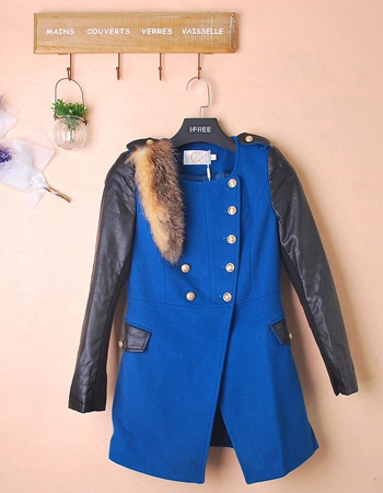 2015年新款歐韓潮流時尚羊絨大衣 一手貨源