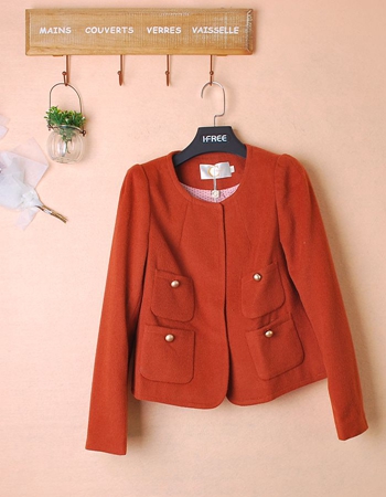 2015年新款歐韓潮流時尚羊絨大衣 一手貨源